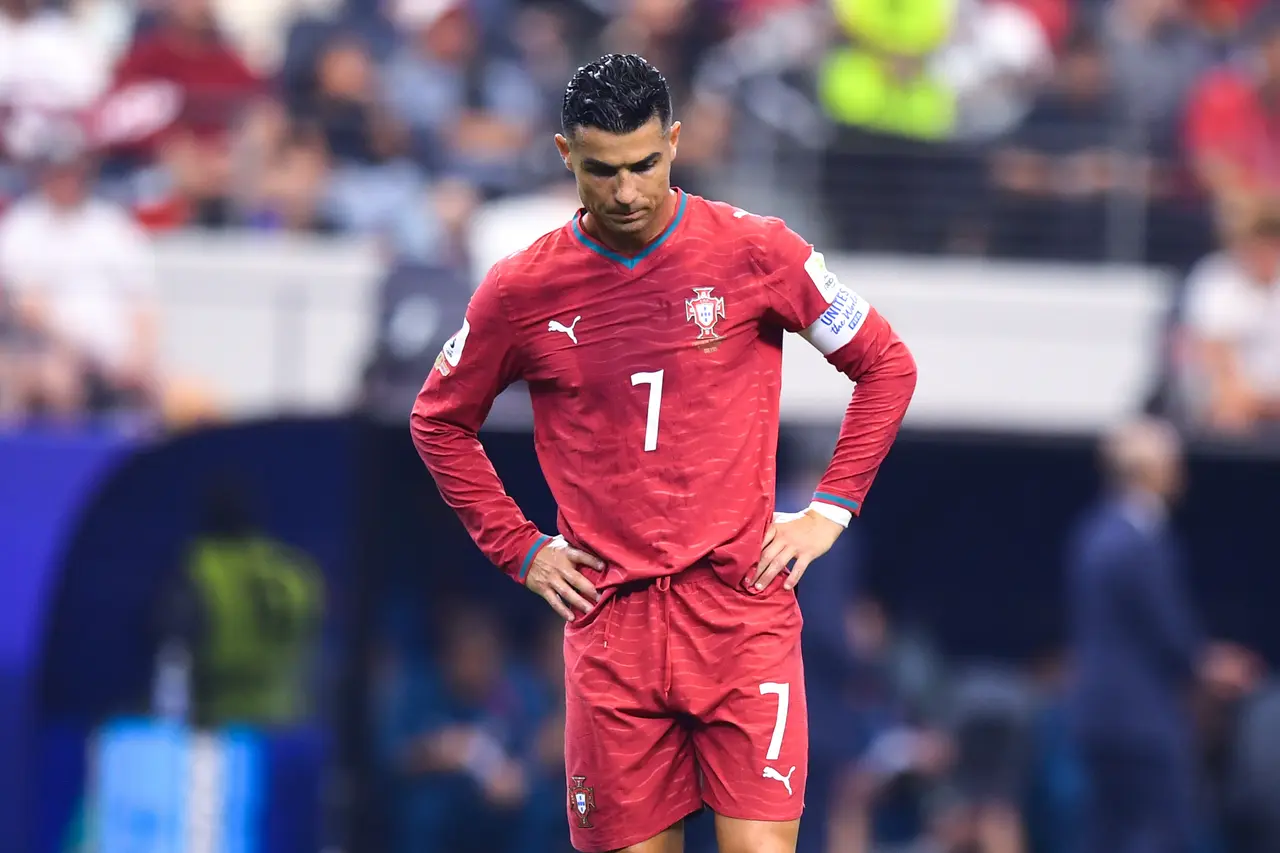 Cristiano Ronaldo of Portugal during the match Portugal vs (and) Spain as part of the FIFA World Cup 2026, Round of 16, at Dallas Stadium