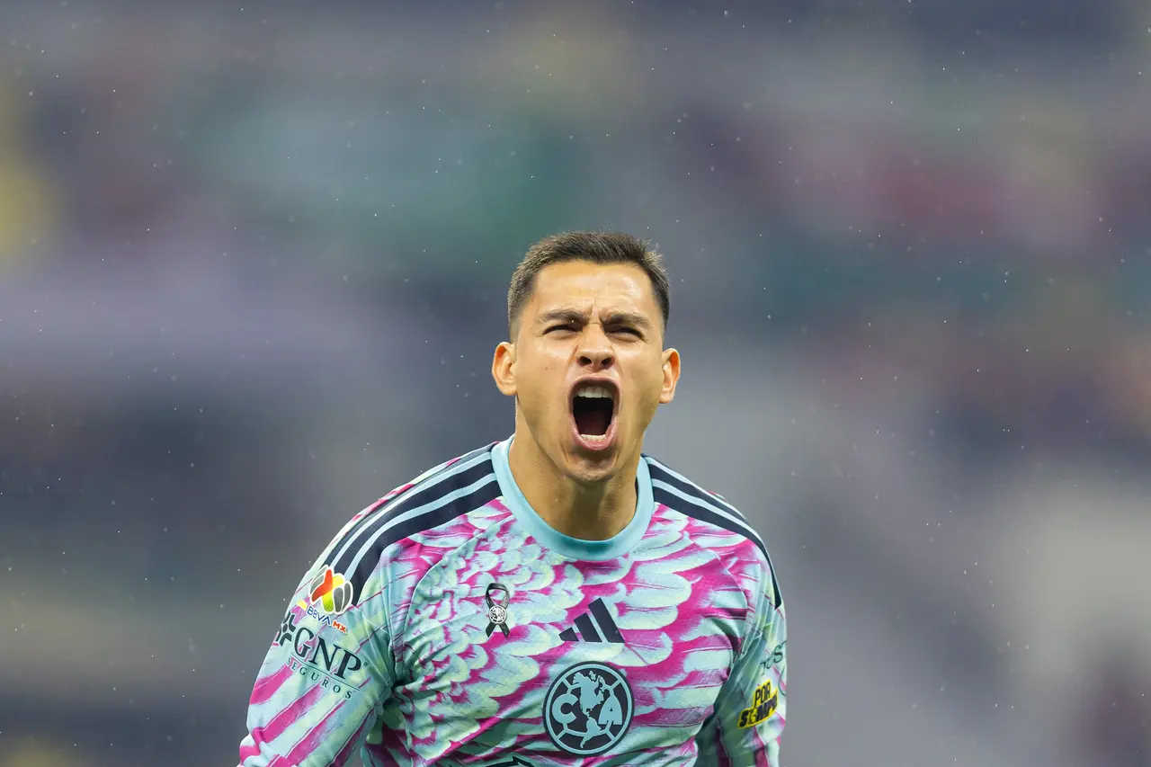 Luis Malagon of America during the 14th round match between America vs (and) Pachuca as part of the Liga 