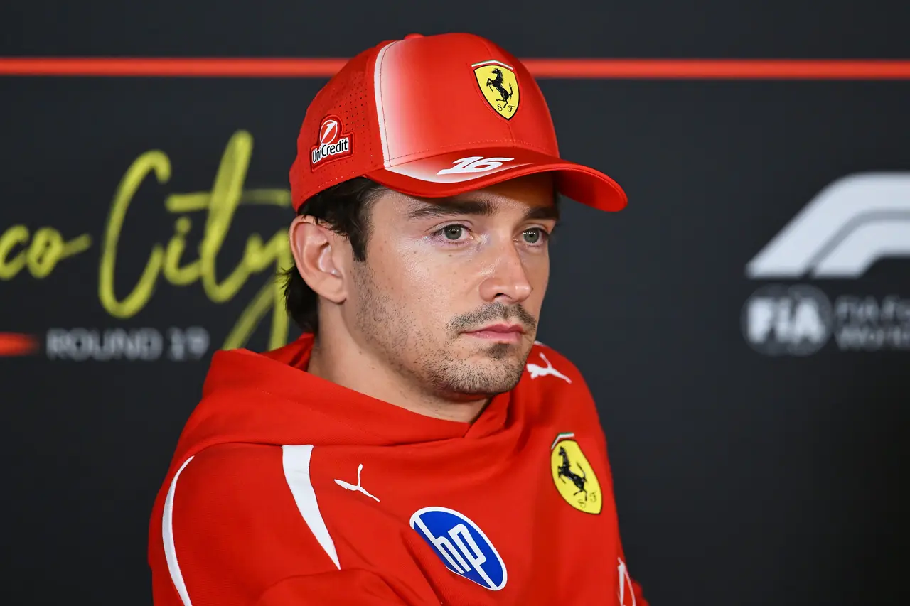 Charles Leclerc of Monaco and Ferrari during the Press Conference prior to the Formula 1 Grand Prix of Mexico 2026,
