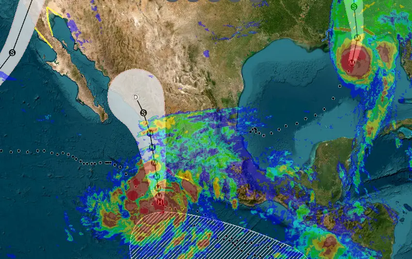 ¡Alerta en Jalisco! Huracán Simon se intensifica y activan evacuaciones preventivas