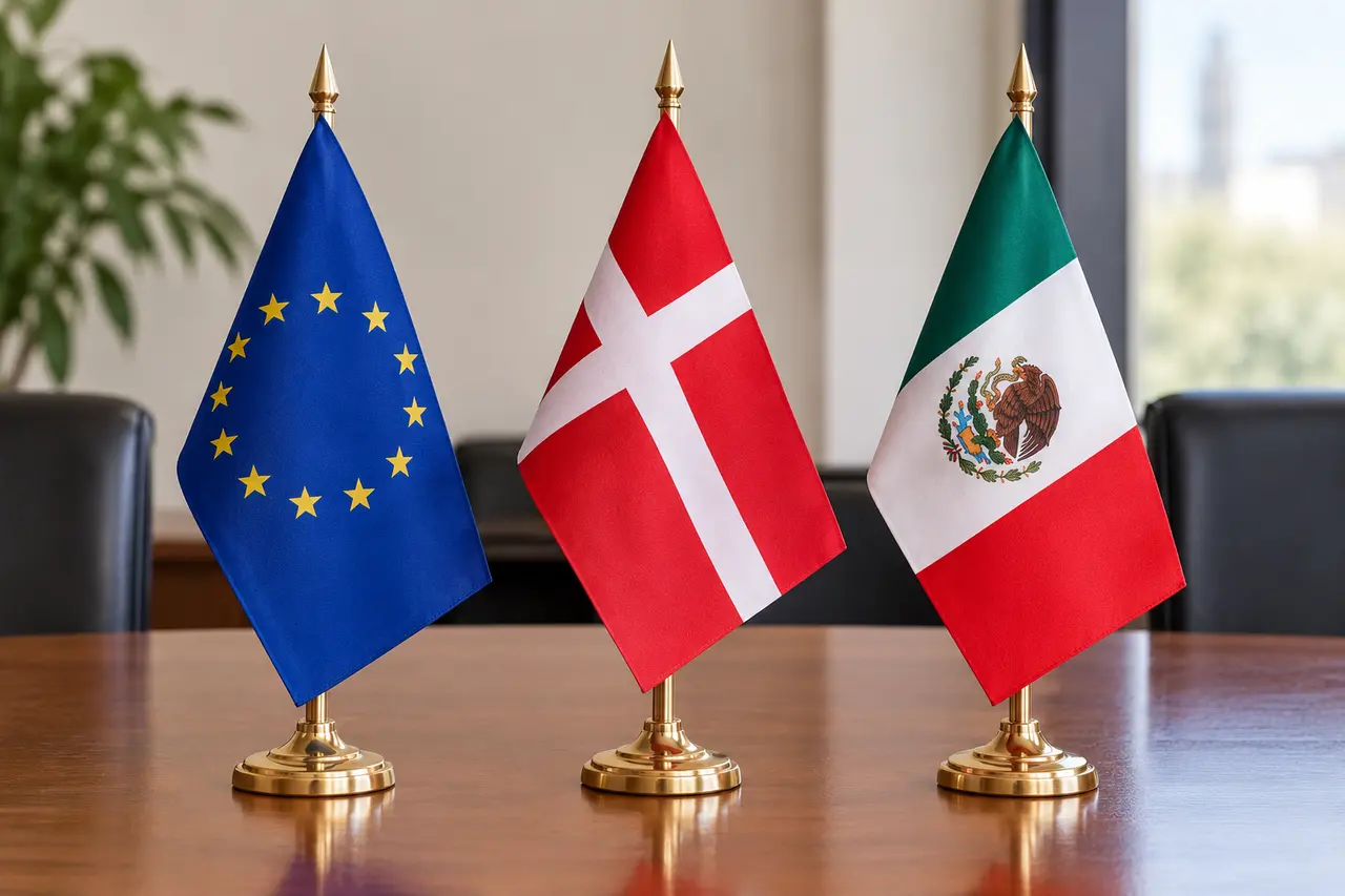 SRE celebra que Dinamarca avance en la ratificación del acuerdo entre México y la UE | IMAGEN REALIZADA CON IA 