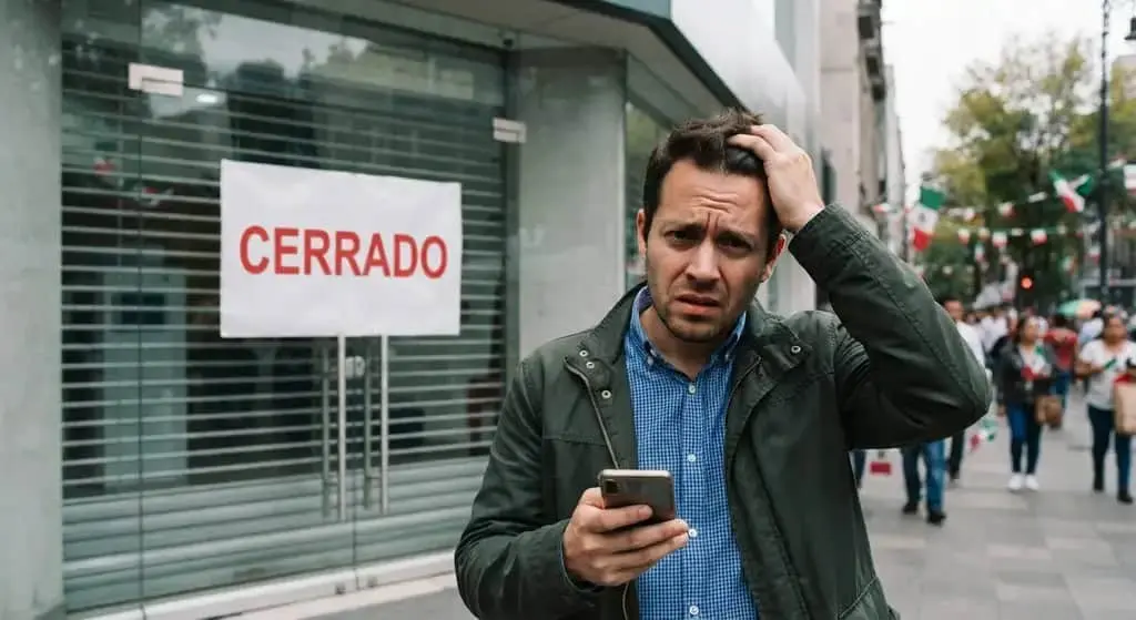 Sucursales bancarias permanecerán cerradas en México el 16 de septiembre de 2026 por el Día de la Independencia.