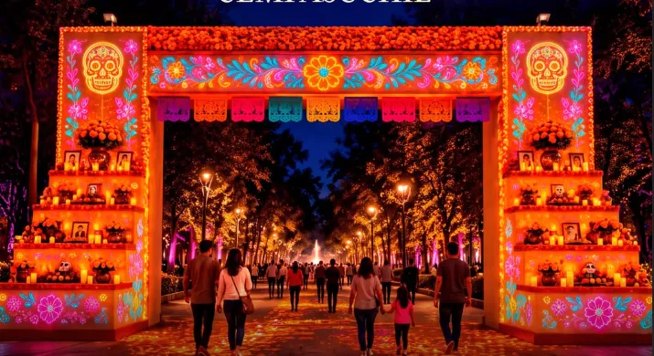 Chapultepec se llena de luz y tradición con el Festival de Día de Muertos | IMAGEN INSTAGRAM: festivaldiademuertoss