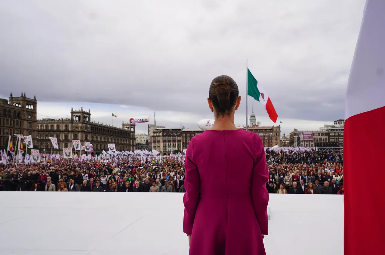Claudia Sheinbaum en su informe de Gobierno en el Zócalo 