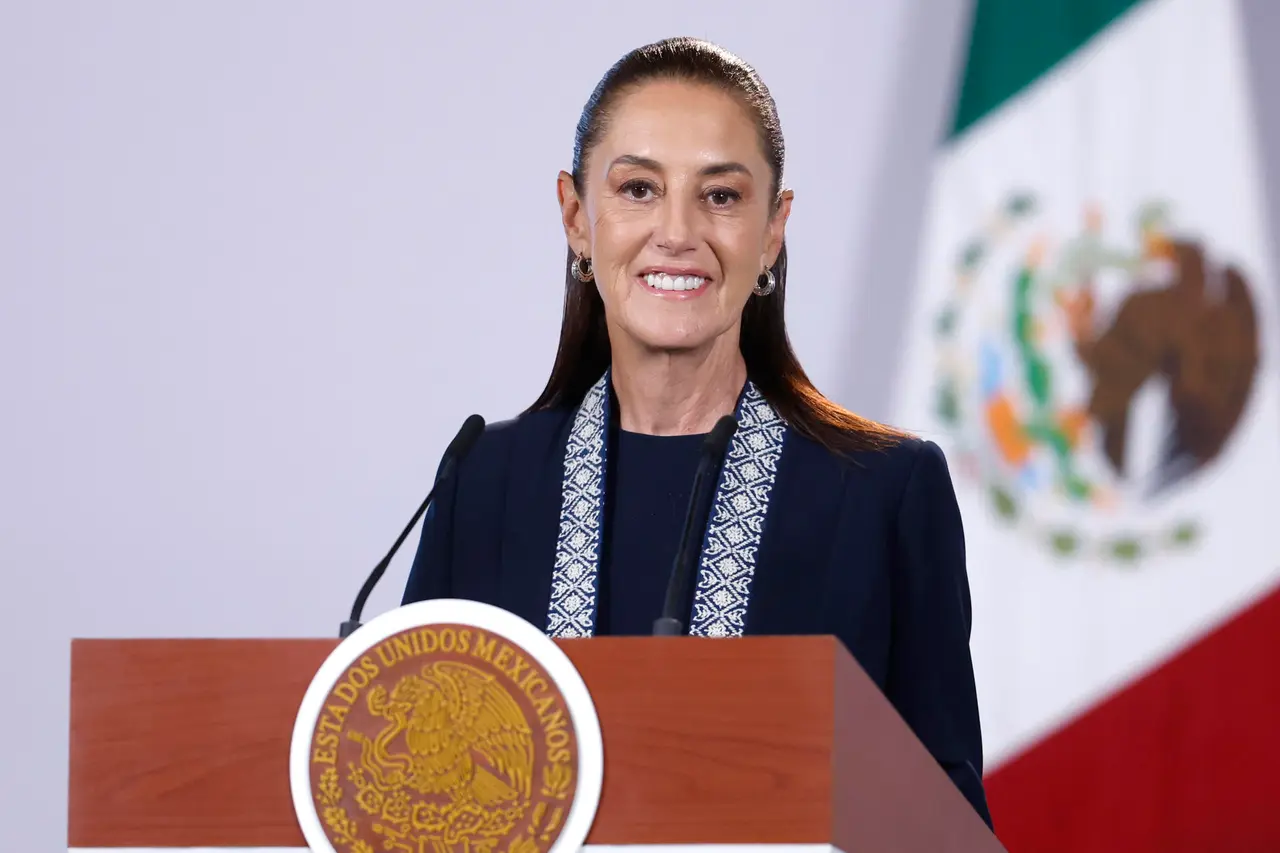 Claudia Sheinbaum ofrecerá un mensaje por su segundo año de gobierno en el Zócalo de Ciudad de México. EFE 