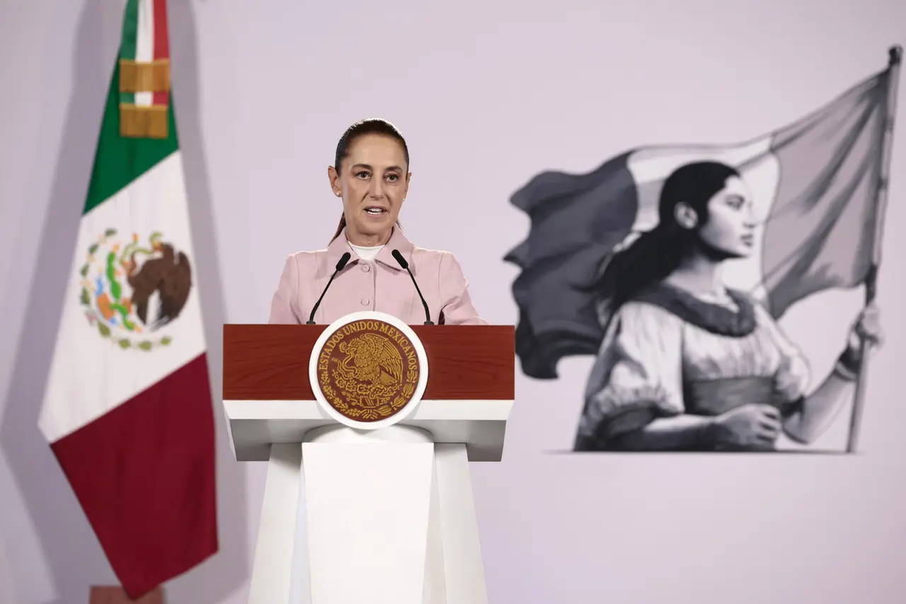 Claudia Sheinbaum durante la conferencia mañanera 