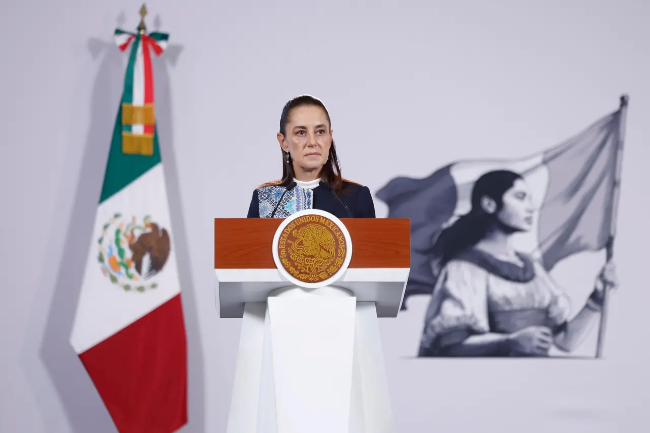 Claudia Sheinbaum durante la conferencia mañanera. EFE 