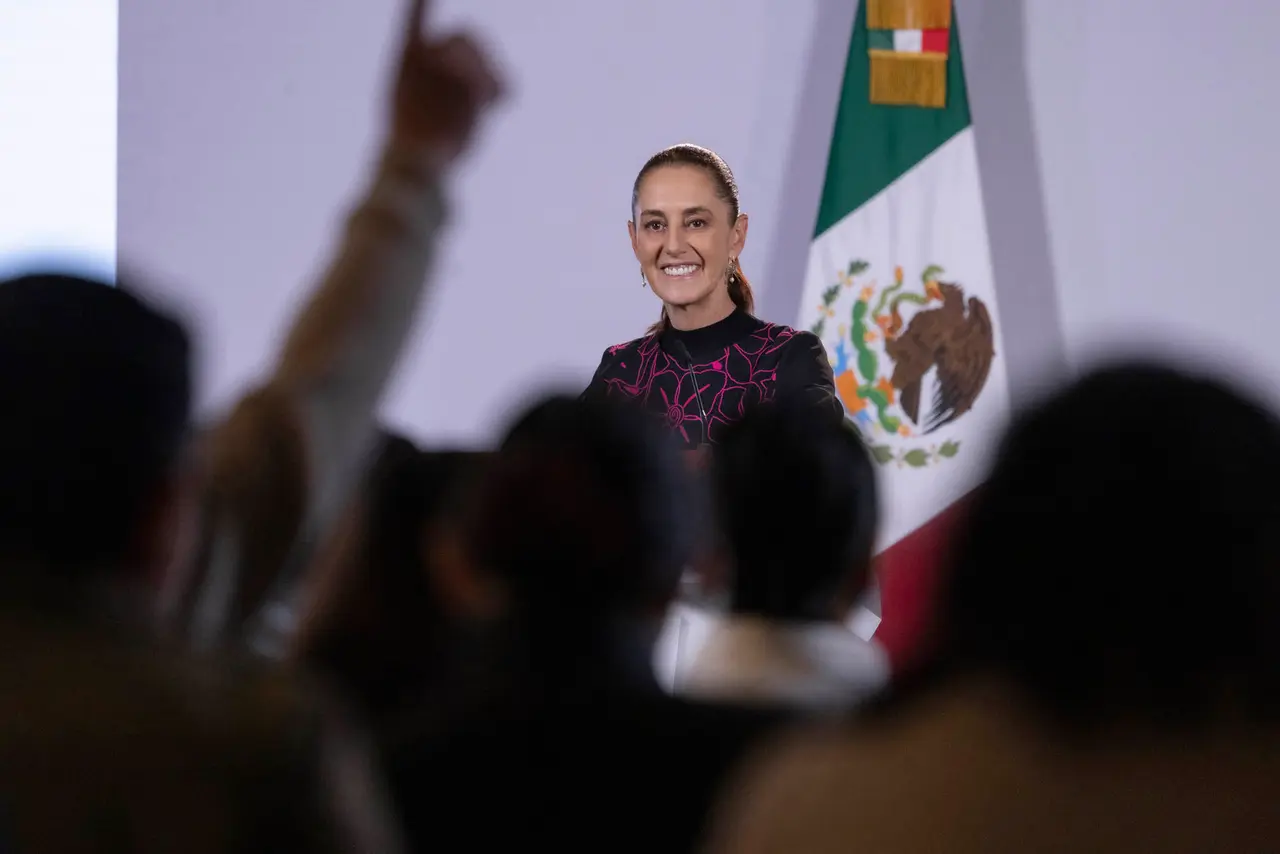 Claudia Sheinbaum durante la conferencia mañanera. Presidencia 