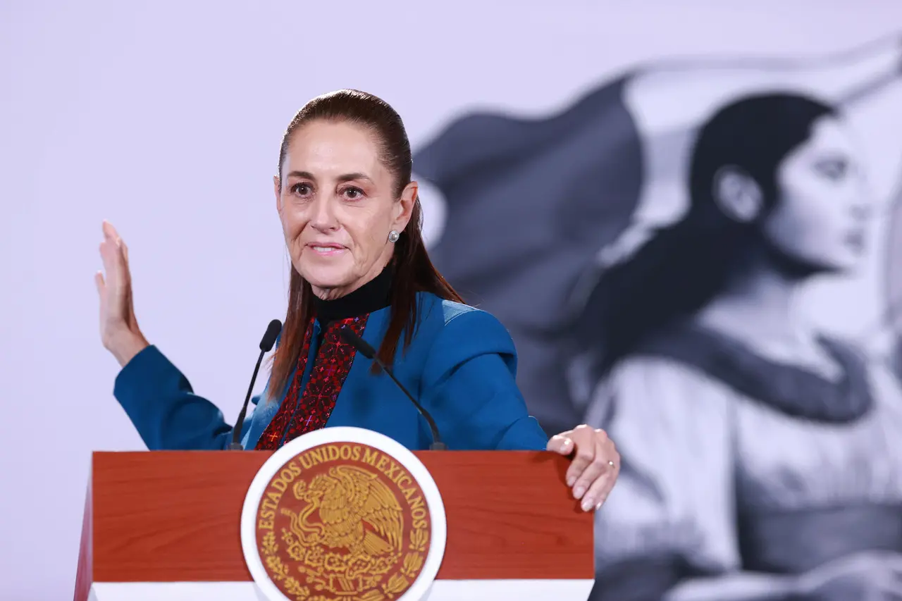 Claudia Sheinbaum durante la conferencia de prensa matutina. EFE 