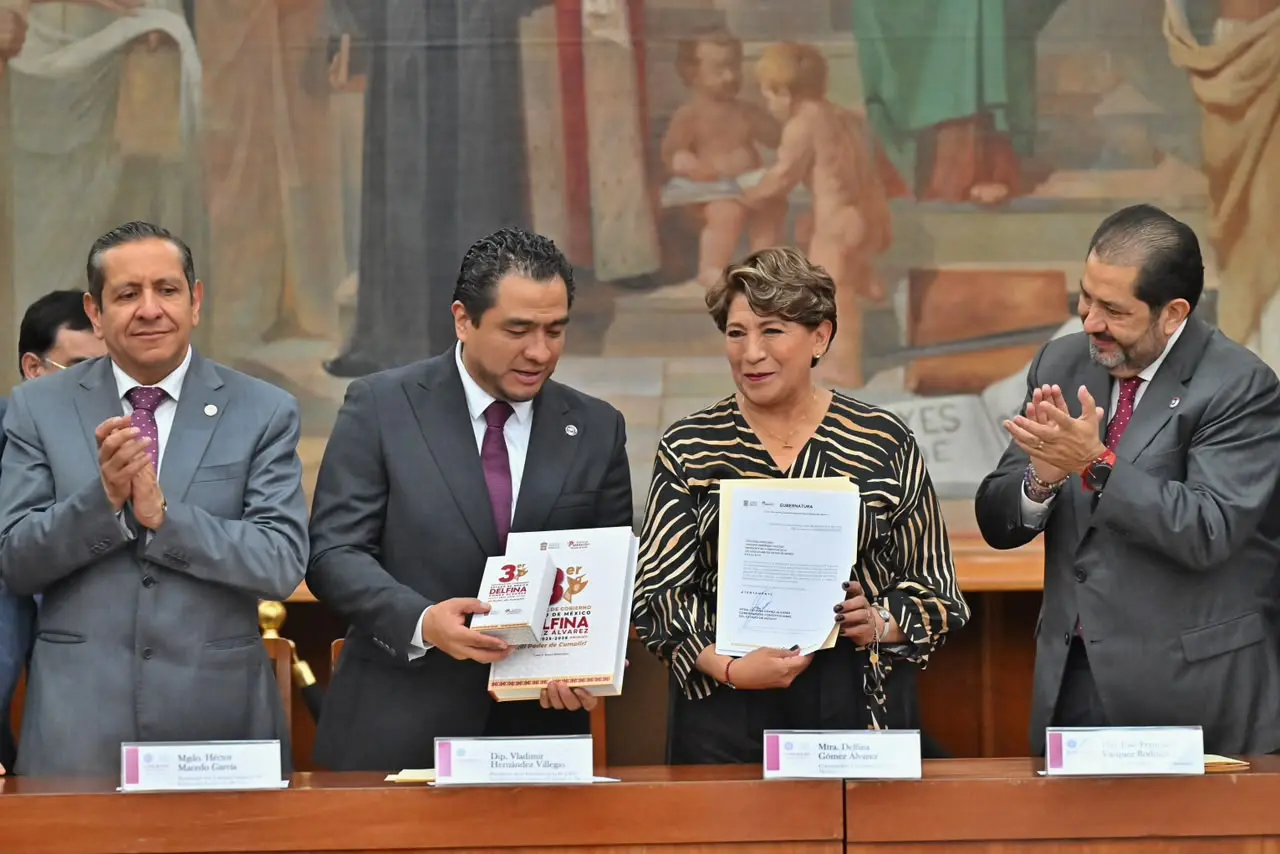 Entrega Delfina Gómez su Tercer Informe de Gobierno en el Congreso del Edomex 