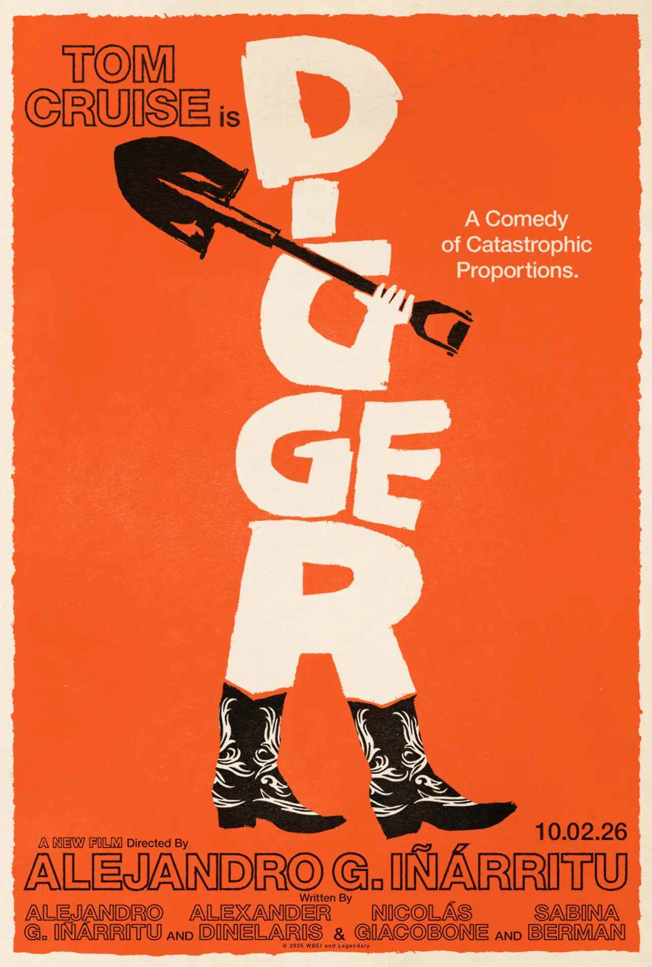 Póster oficial de la película "Digger" de Alejandro G. Iñárritu