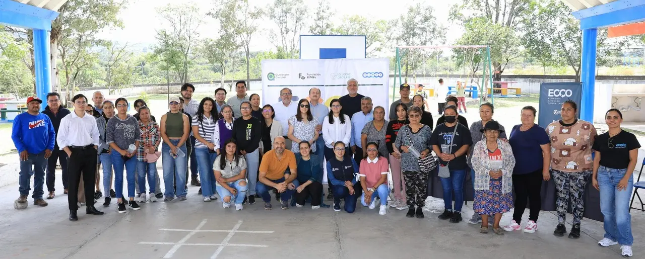 Equipo de trabajo que puso en marcha la economía circular en comunidad de San Juan del Río, Querétaro