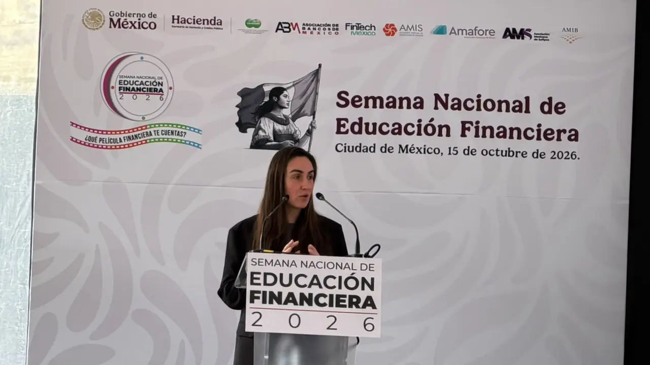 María del Carmen Bonilla, subsecretaria de Hacienda, durante la inauguración de la Semana Nacional de Educación Financiera