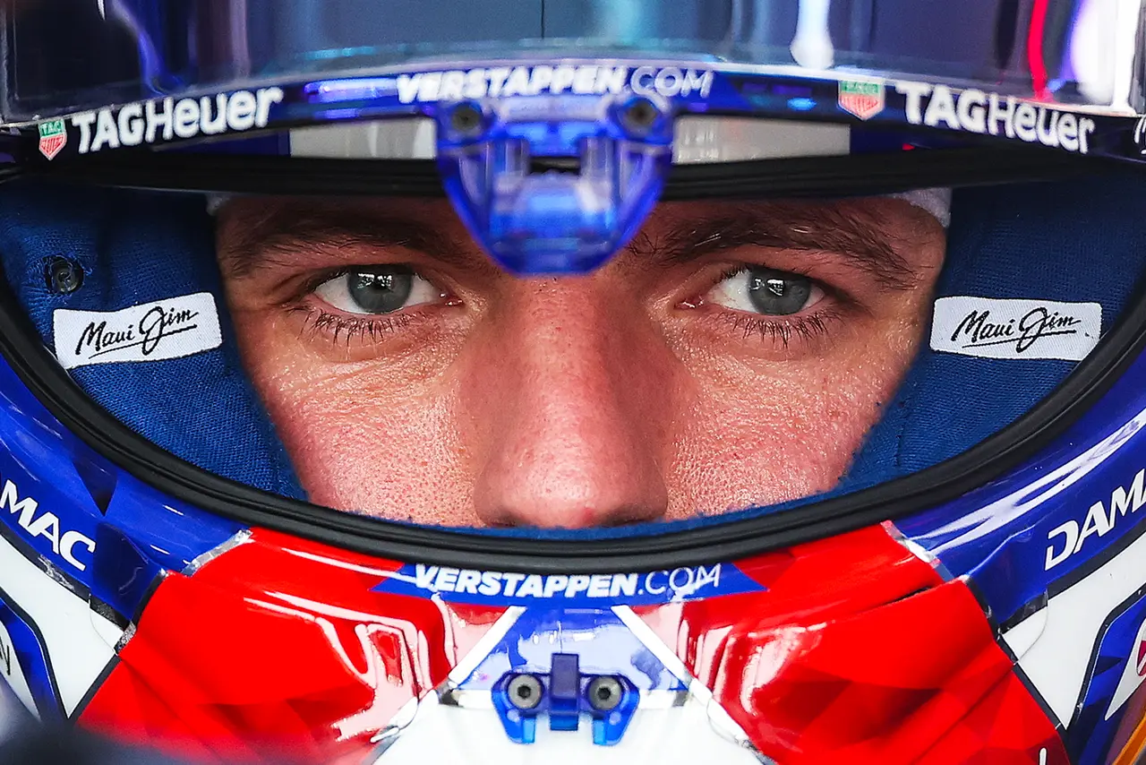 Red Bull Racing driver Max Verstappen of Netherlands looks on during the free practice session at Marina Bay Street