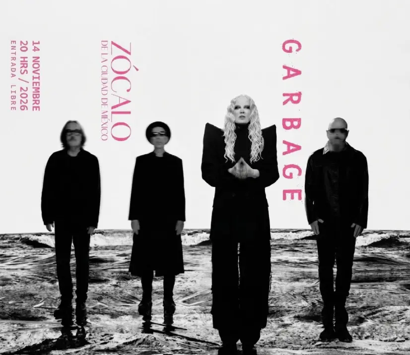Garbage dará concierto gratis en el Zócalo de CDMX 