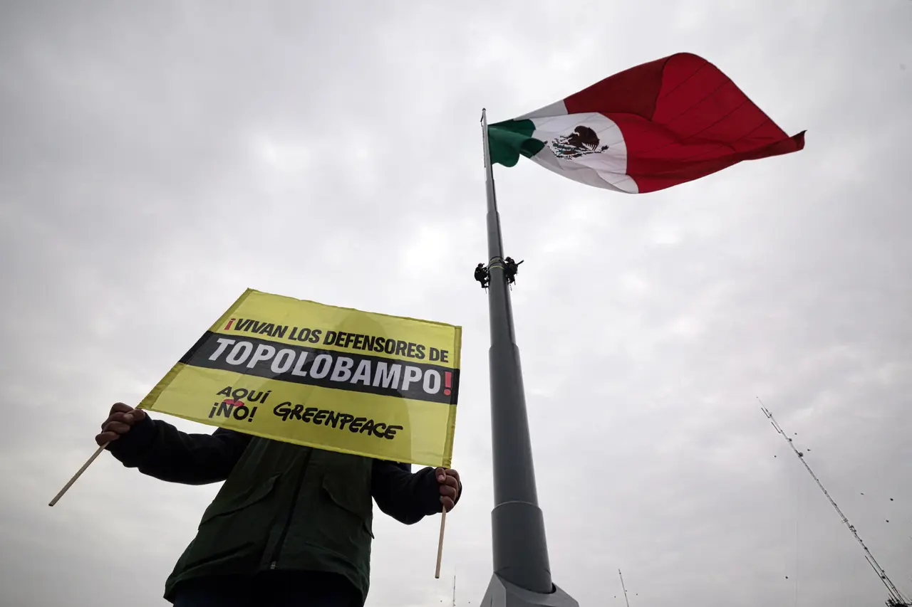 Greenpeace advierte riesgos por planta de amoniaco en Topolobampo. EFE 
