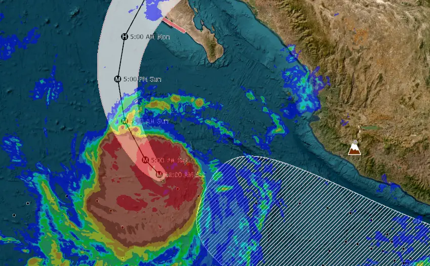 Huracán Polo amenaza con doble impacto y lluvias entre México y EU
