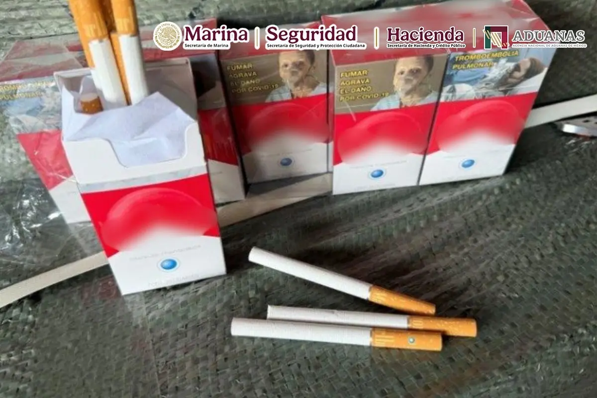 ¡Iban disfrazados! Detectan 8.7 millones de cigarros apócrifos