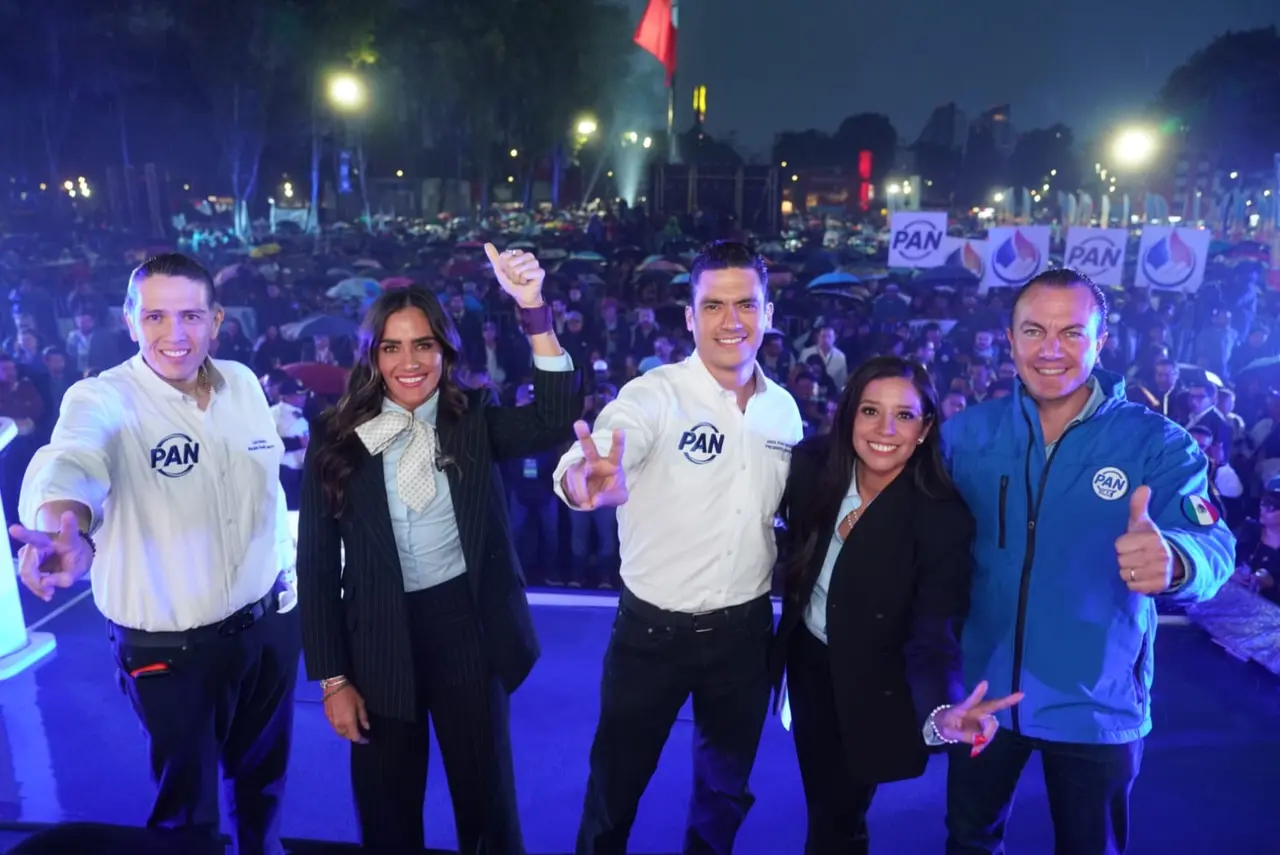 Jorge Romero Herrera presenta a Alessandra Rojo de la Vega, Luis Alberto Mendoza y Carlos Orvañanos como coordinadores del PAN en tres alcaldías de la Ciudad de México.