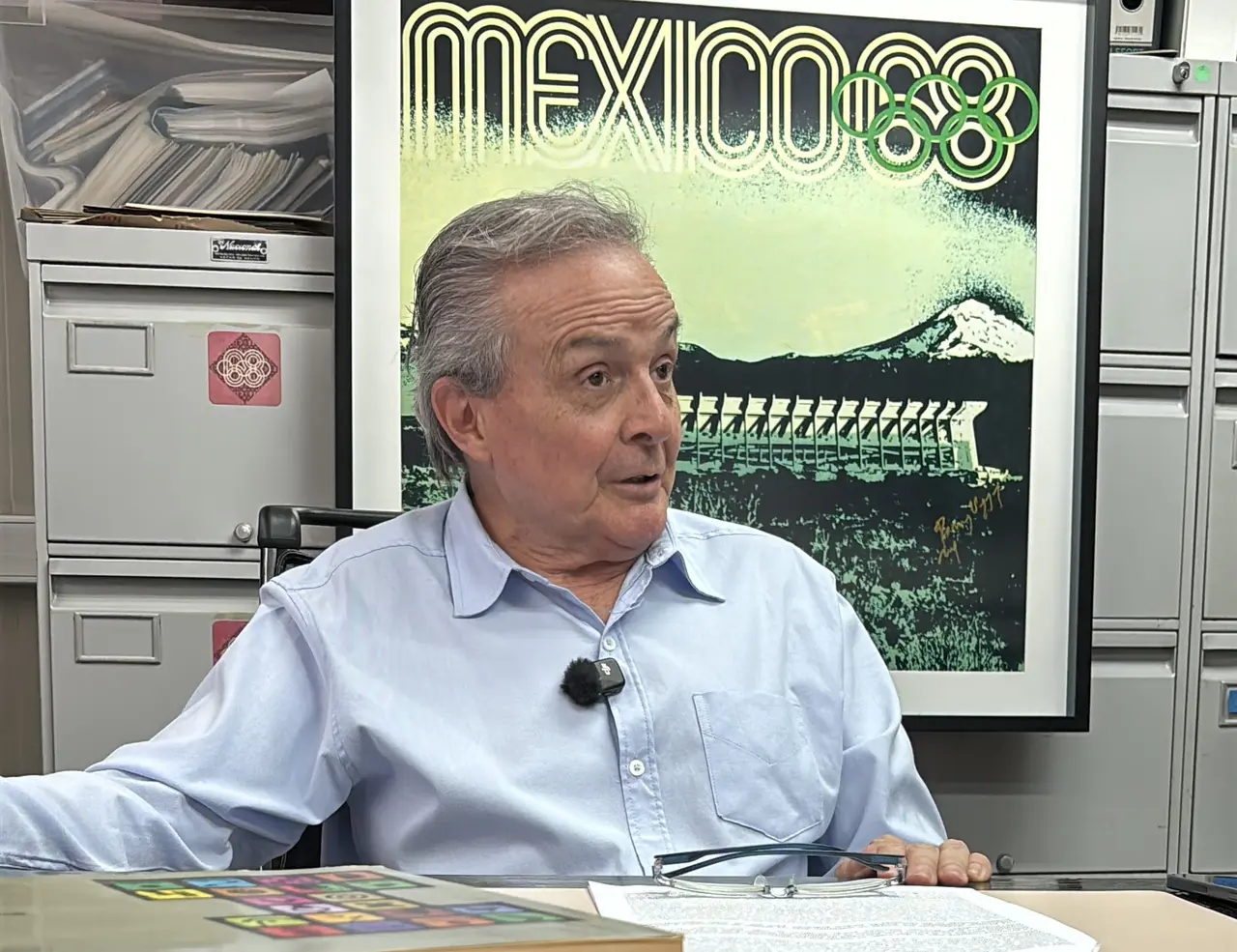 Javier Ramírez Campuzano, quien está al frente del acervo cultural de su padre, el arquitecto Pedro Ramírez Vázquez