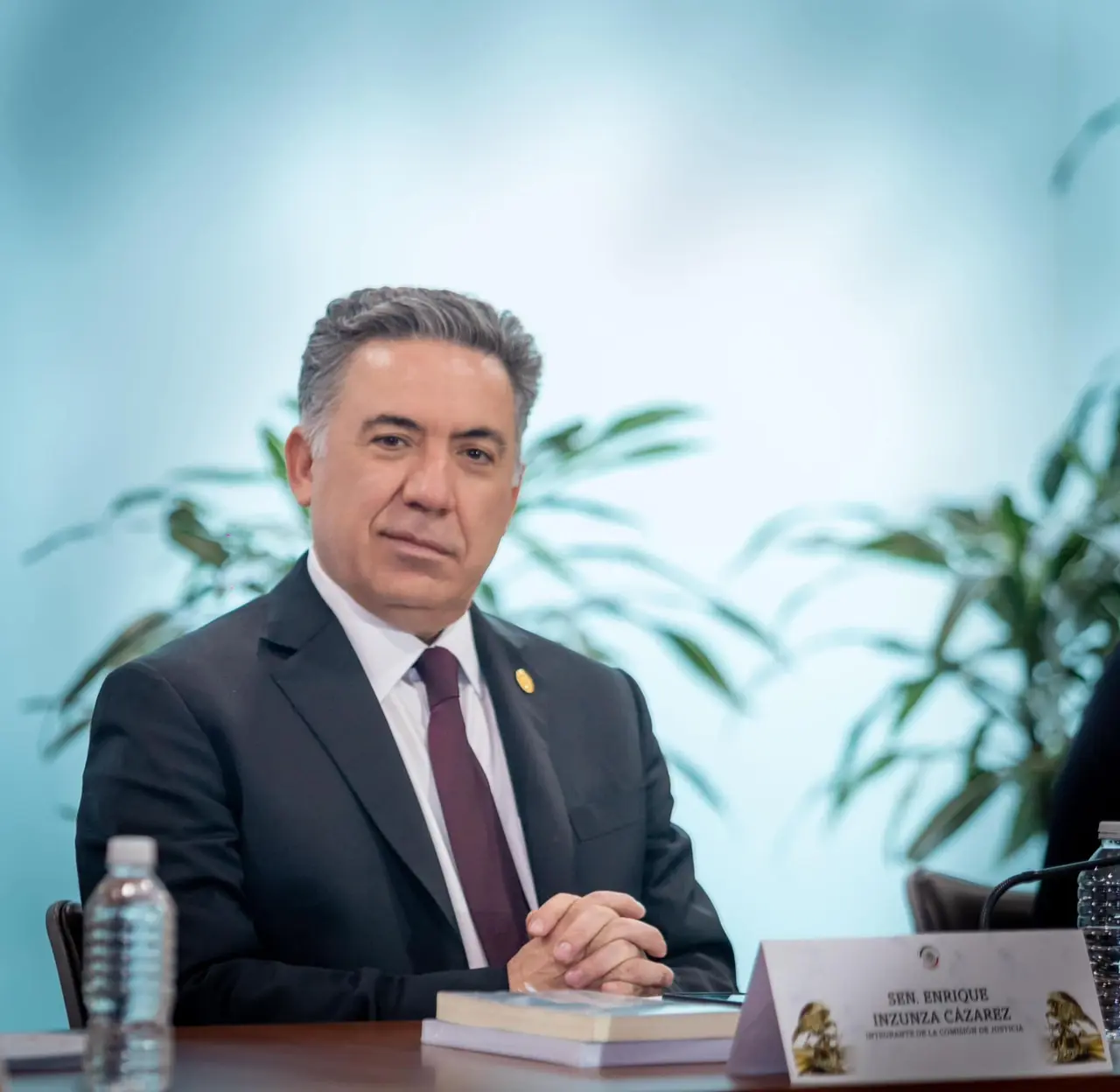 Enrique Inzunza durante una sesión en el Senado de la República 