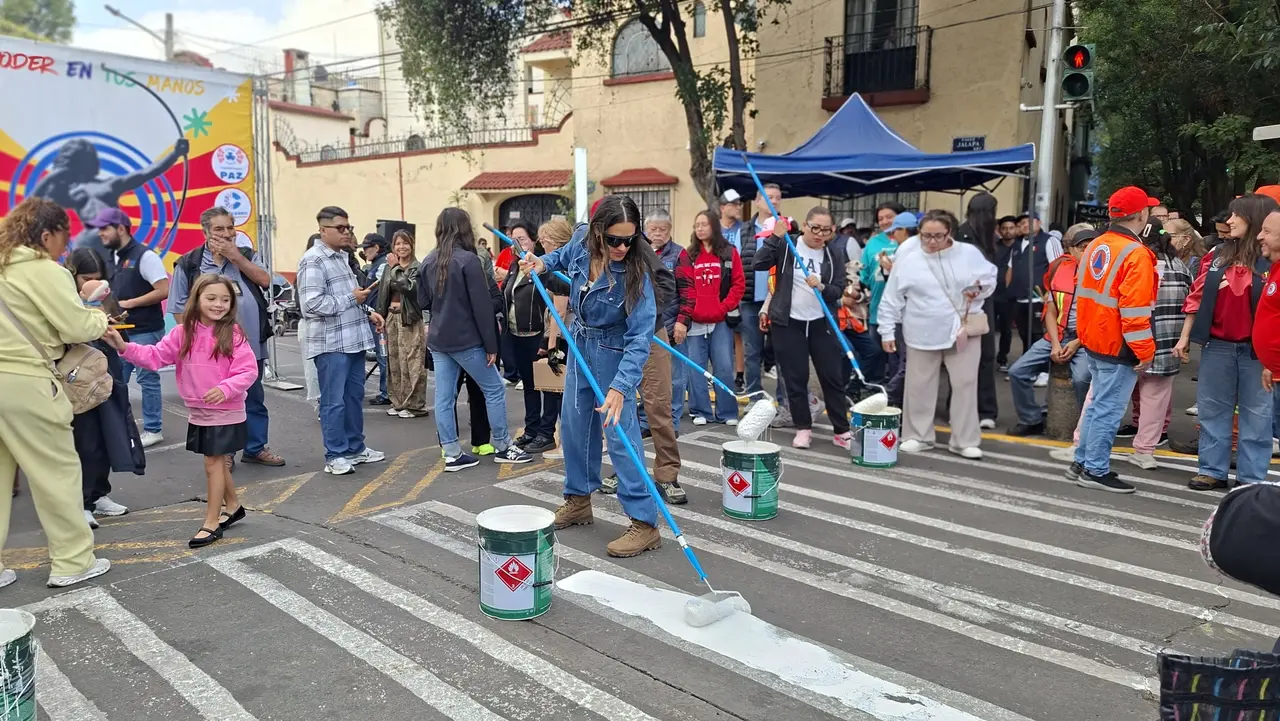 Limpian calles, drenaje y áreas verdes en Roma Sur