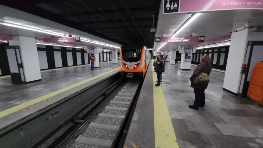 Vías de la Línea 1 del Metro de la Ciudad de México, donde el Sindicato del Metro reportó fracturas en más de siete mil durmientes