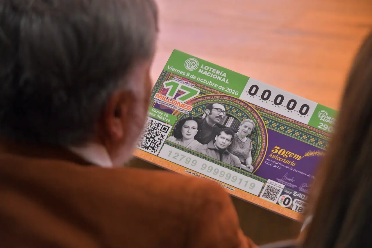 Presentación del billete conmemorativo de Lotería Nacional por el 50 aniversario de la SOGEM
