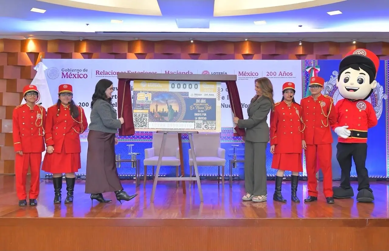 Lotería Nacional conmemora 200 años del Consulado General de México en Nueva York