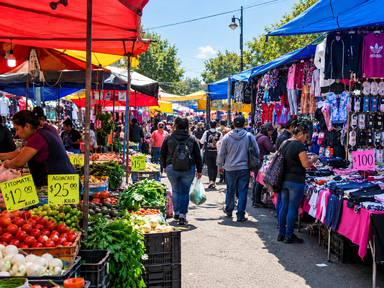 Balacera en el tianguis de El Salado deja una mujer muerta y tres heridos | IMAGEN ILUSTRATIVA REALIZADA CON IA