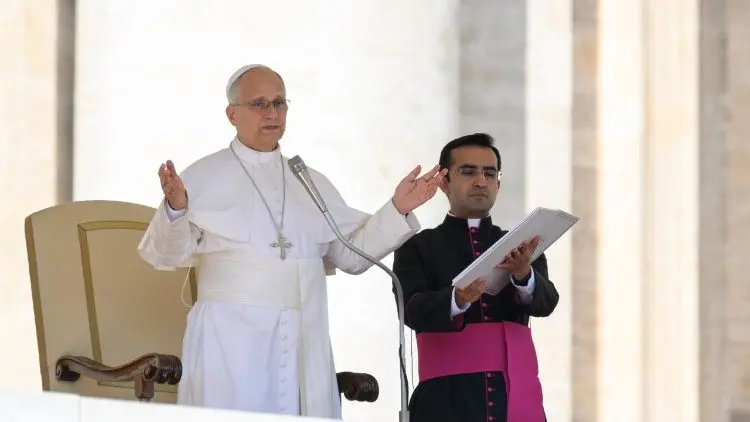 El Papa durante la audiencia general. VATICAN MEDIA