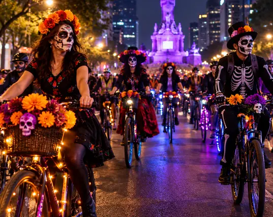 Paseo Nocturno de Día de Muertos en CDMX: fecha, horario y ruta | IMAGEN REALIZADA CON IA 