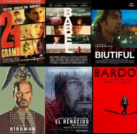 Algunos de los filmes de Alejandro G. Iñárritu