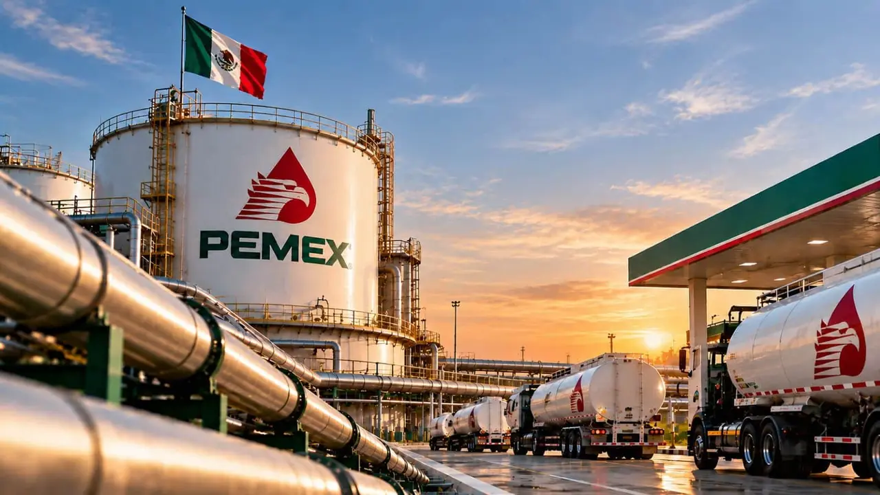 Instalaciones de Petróleos Mexicanos (Pemex), empresa que negó versiones sobre despidos masivos y reducción de tabuladores salariales en 2026.