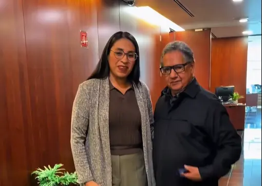Recibe Higinio Martínez en el senado a Nancy Nápoles indiciada por secuestro simulado
