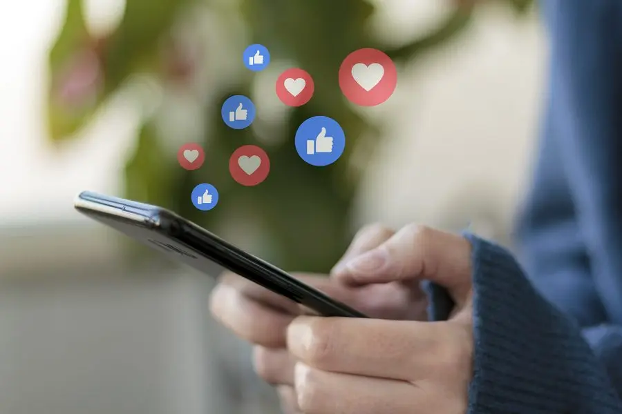 Representación del uso de redes sociales