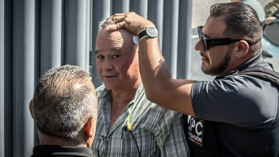 Ernesto ruffo Appel cuando fue detenido por el delito de huachicol 