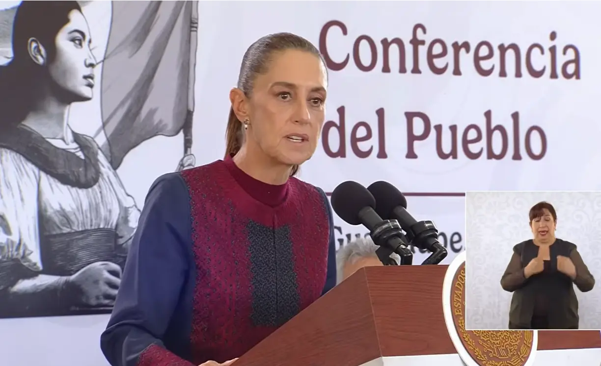 La presidenta Claudia Sheinbaum en su conferencia matutina en Zacatecas 