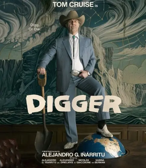 Póster oficial del la película "Digger" de Alejandro G. Iñárritu