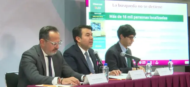 Arturo Medina, subsecretario de Derechos Humanos, Población y Migración de Gobernación, durante la presentación de los resultados de la Estrategia Nacional de Búsqueda de Personas Desaparecidas