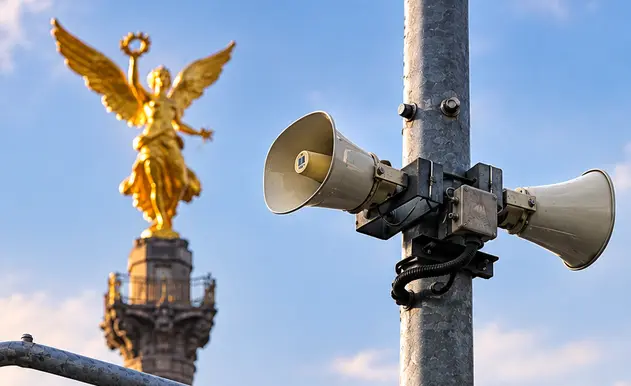 Segundo Simulacro Nacional: 98% de los altavoces sonaron en CDMX | IMAGEN ILUSTRATIVA REALIZADA CON IA 