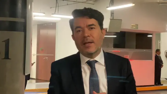 Arturo Medina, subsecretario de Derechos Humanos de Segob, durante declaraciones sobre el caso Ayotzinapa