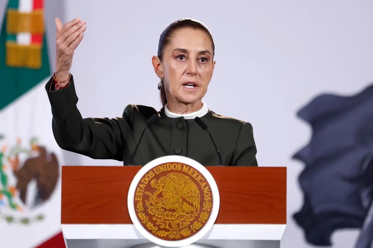 Claudia Sheinbaum durante una intervención en la conferencia mañanera. EFE