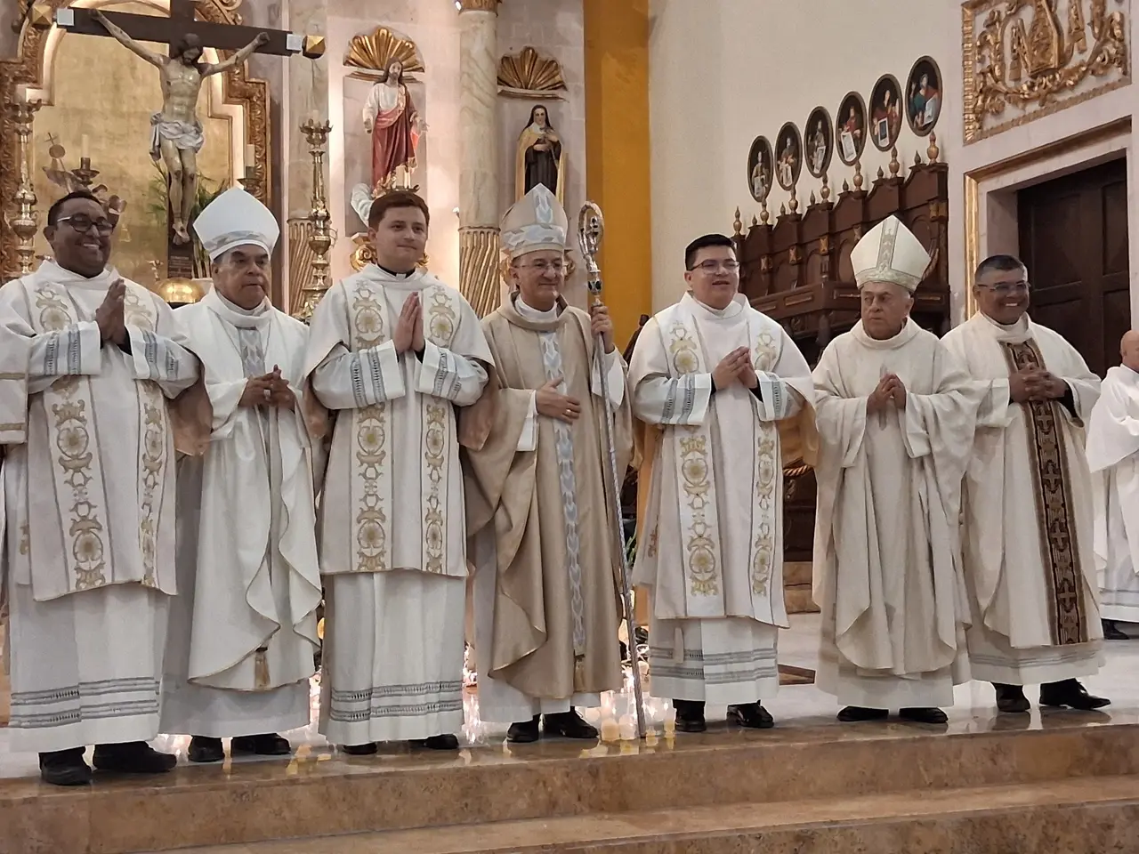 Joseph Spiteri, nuncio apostólico en México, durante su visita a Sinaloa para pedir por la paz ante víctimas de la violencia