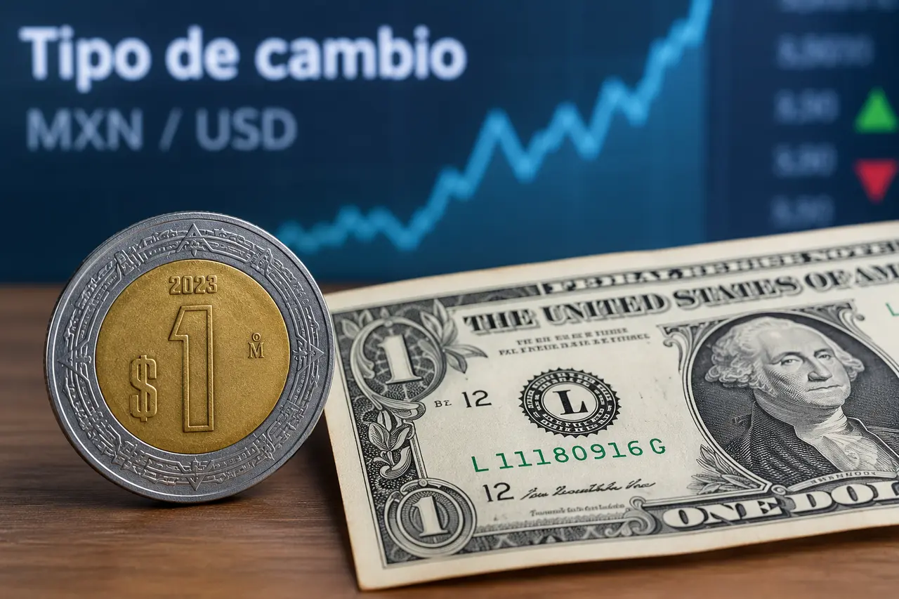 Imagen descriptiva de peso y dólar 
