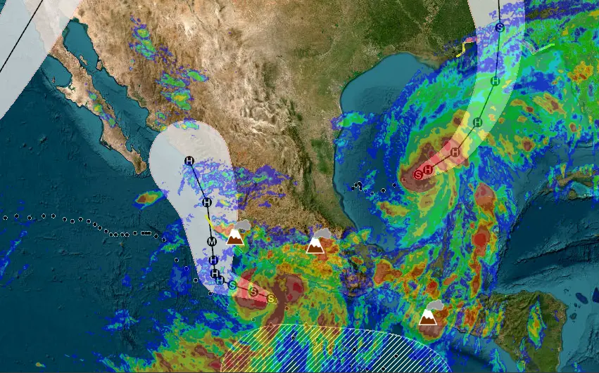 Tormenta tropical Simón se forma en el Pacífico mexicano