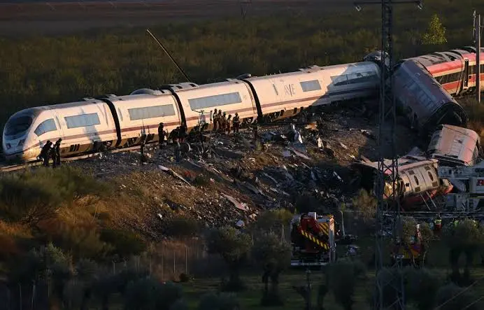 Accidente ferroviario en Toledo, España 