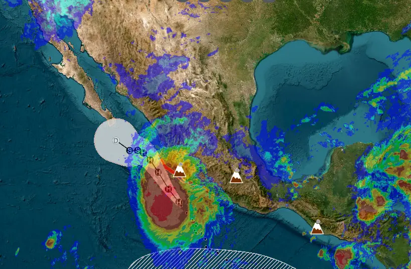Trudy provocará lluvias intensas y oleaje de hasta 7 metros