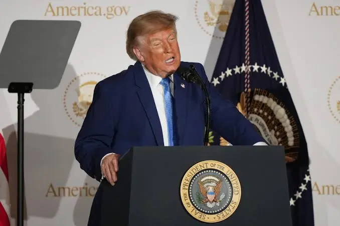 Donald Trump durante declaraciones en las que afirmó que merece el Premio Nobel de la Paz 2026.