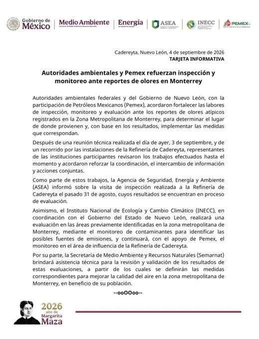 Comunicado de Pemex